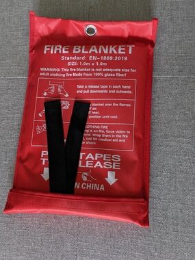 Fire Blanket Pouch - Red with Black Straps Barbecue Season Bring More Source🔥